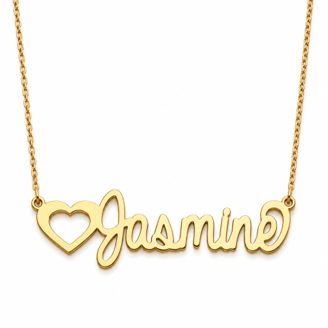 Signature Necklace Heart Custom